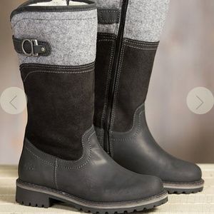 Bos&co Hawker Merino Wool lined waterproof leather boots